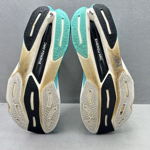 Womens Size 9.5 New Balance FuelCell SuperComp Elite 4 Running Shoes Cyber Jade - Picture 8 of 9